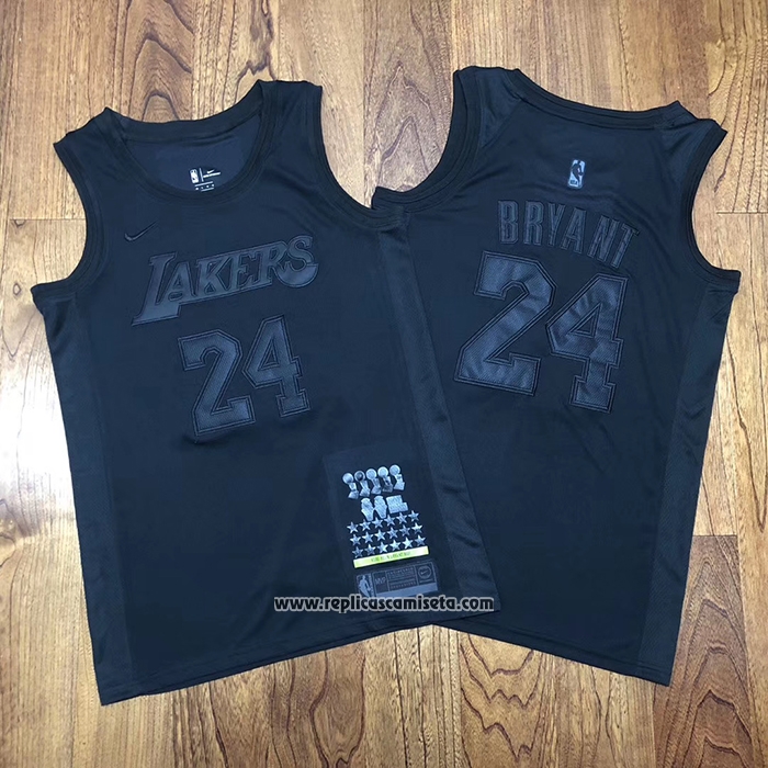 Camiseta Los Angeles Lakers Kobe Bryant #24 MVP Negro